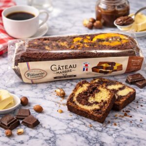 Gâteau marbré chocolat