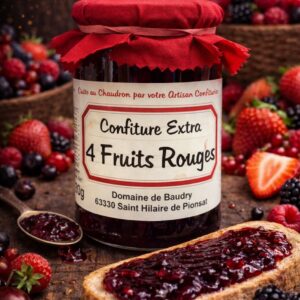 Confiture extra 4 fruits rouges